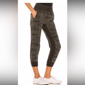James Perse Mixed Media Camo Pant